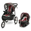 Graco FastAction Fold Jogger Click Connect Travel System, Chili Red